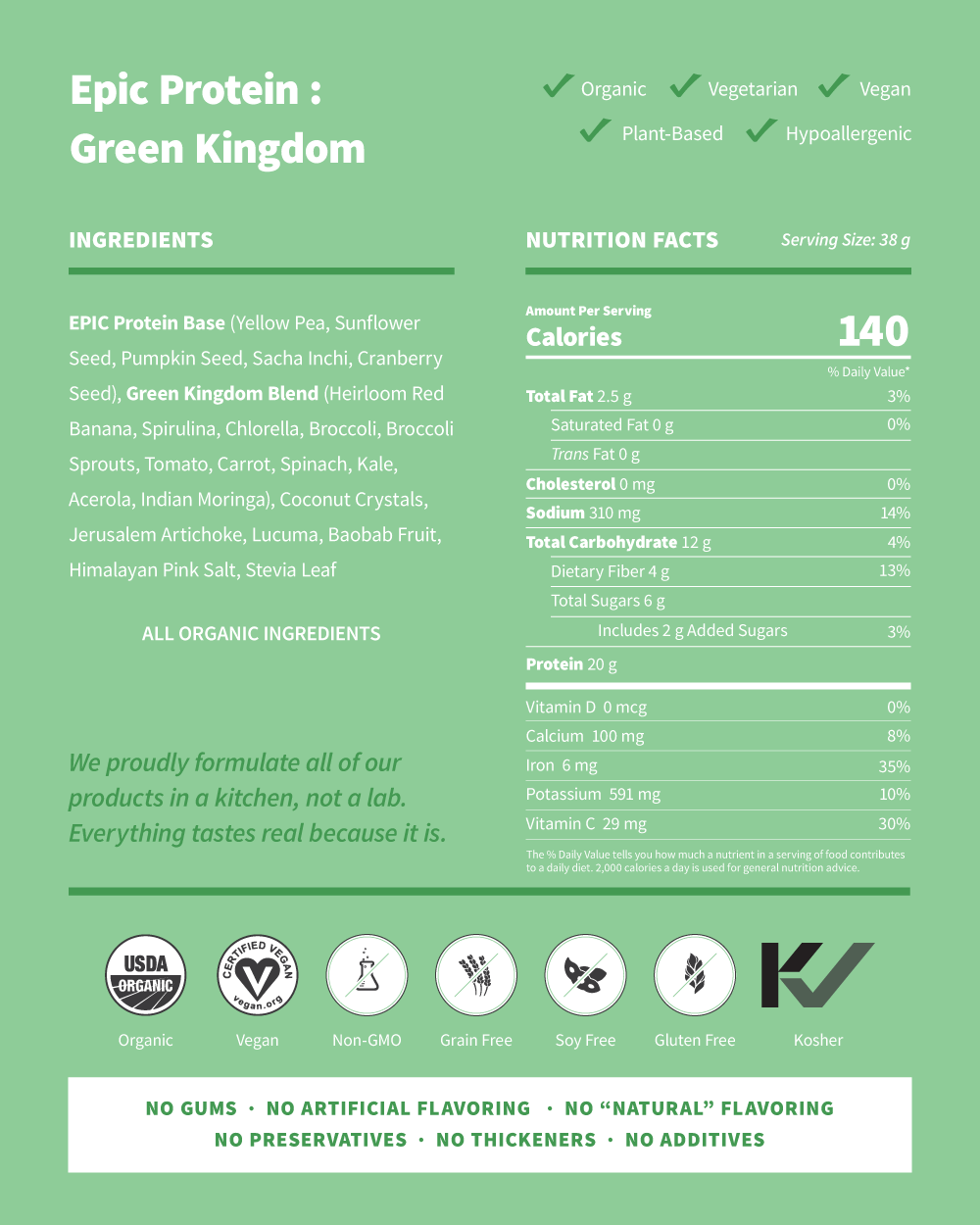 Epic Protein Green Kingdom