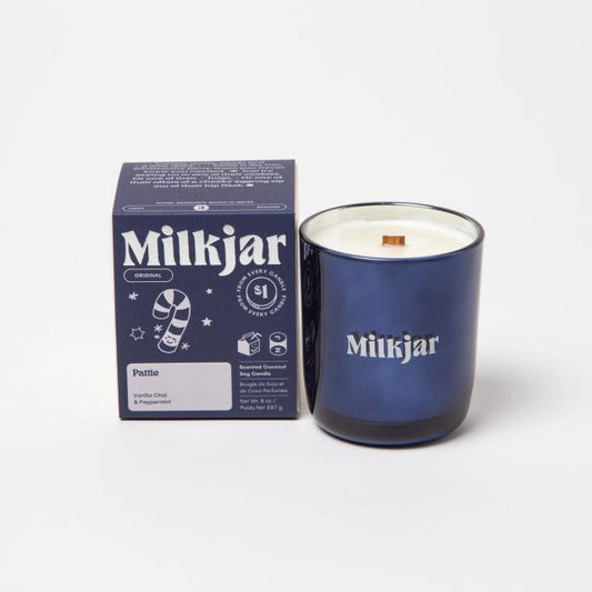 Milk Jar Pattie Candle