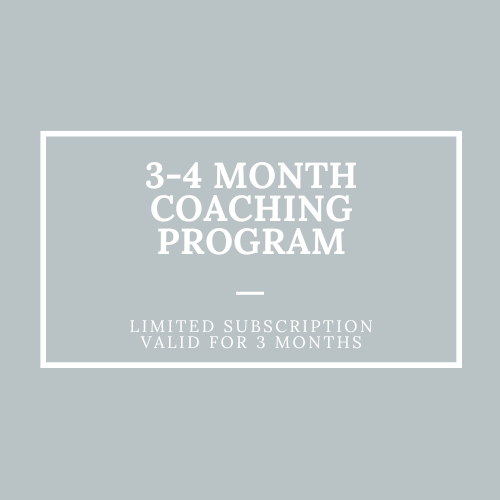 3-4 Month Coaching Program