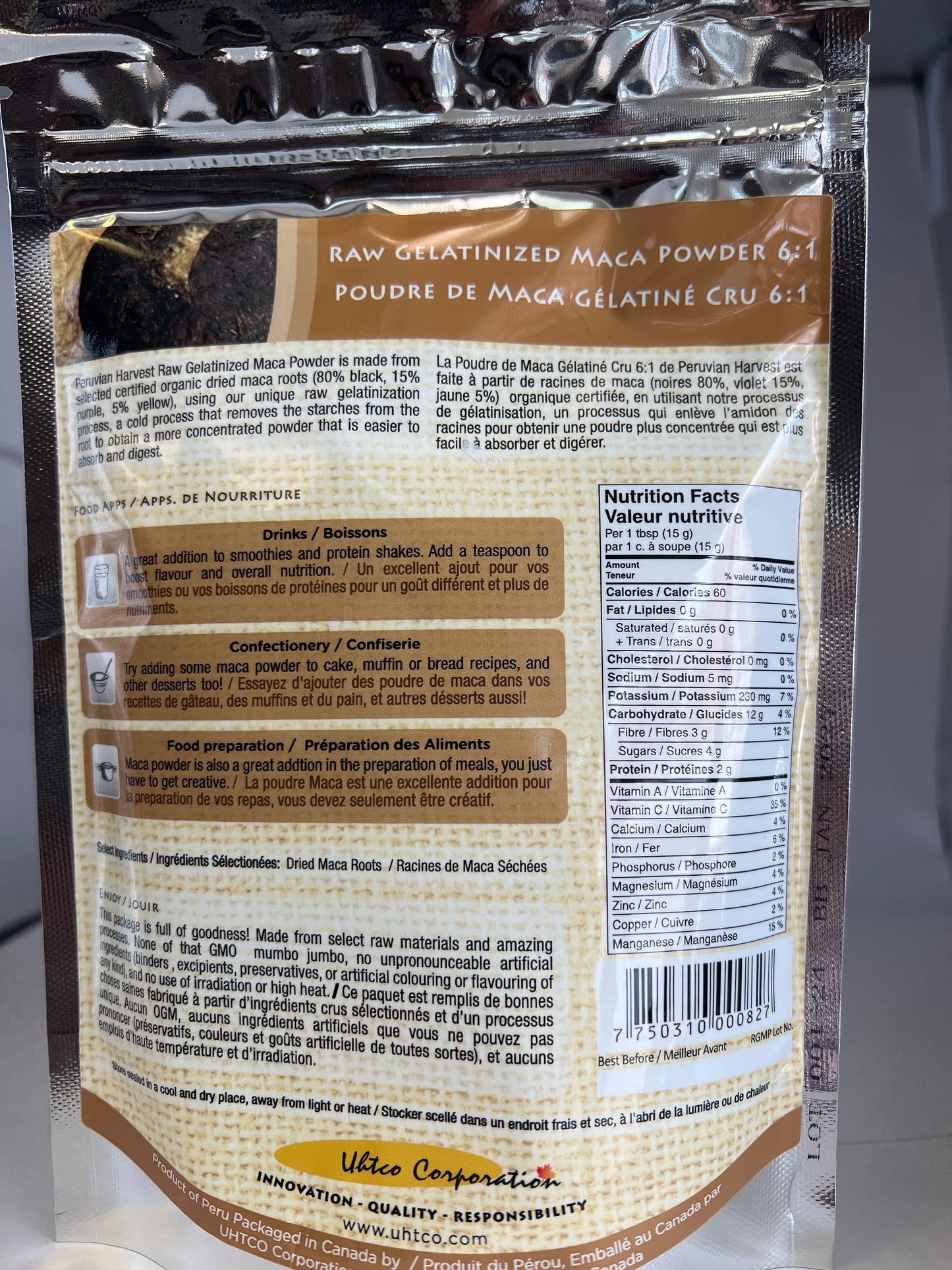 Raw Gelatinized Maca Powder 6:1
