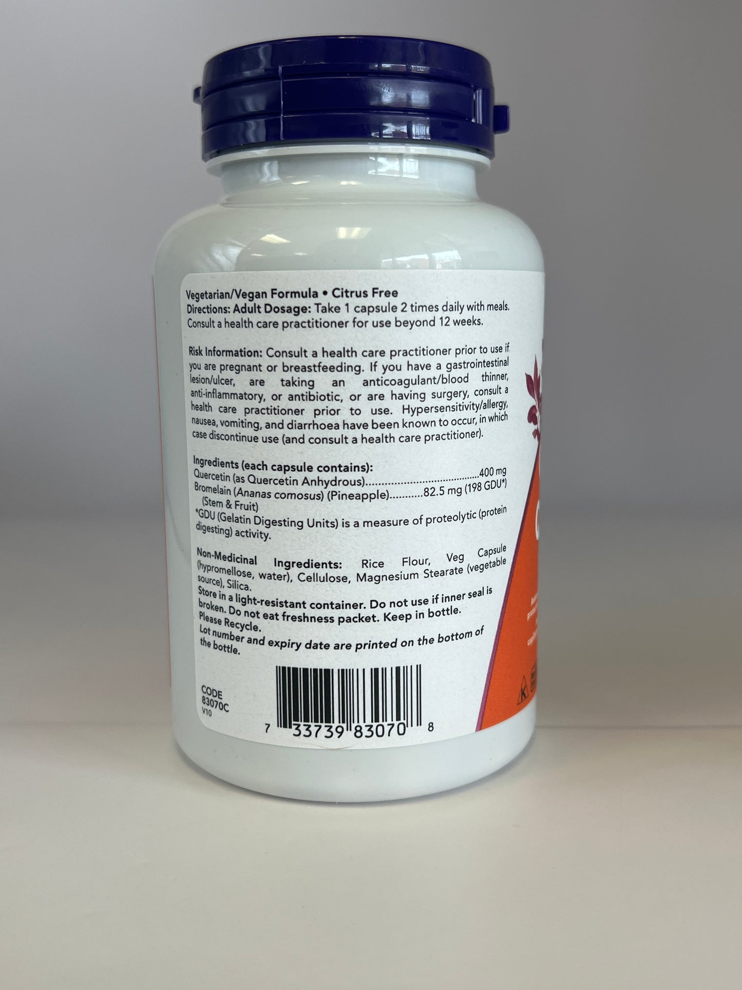 NOW Quercetin with Bromelain
