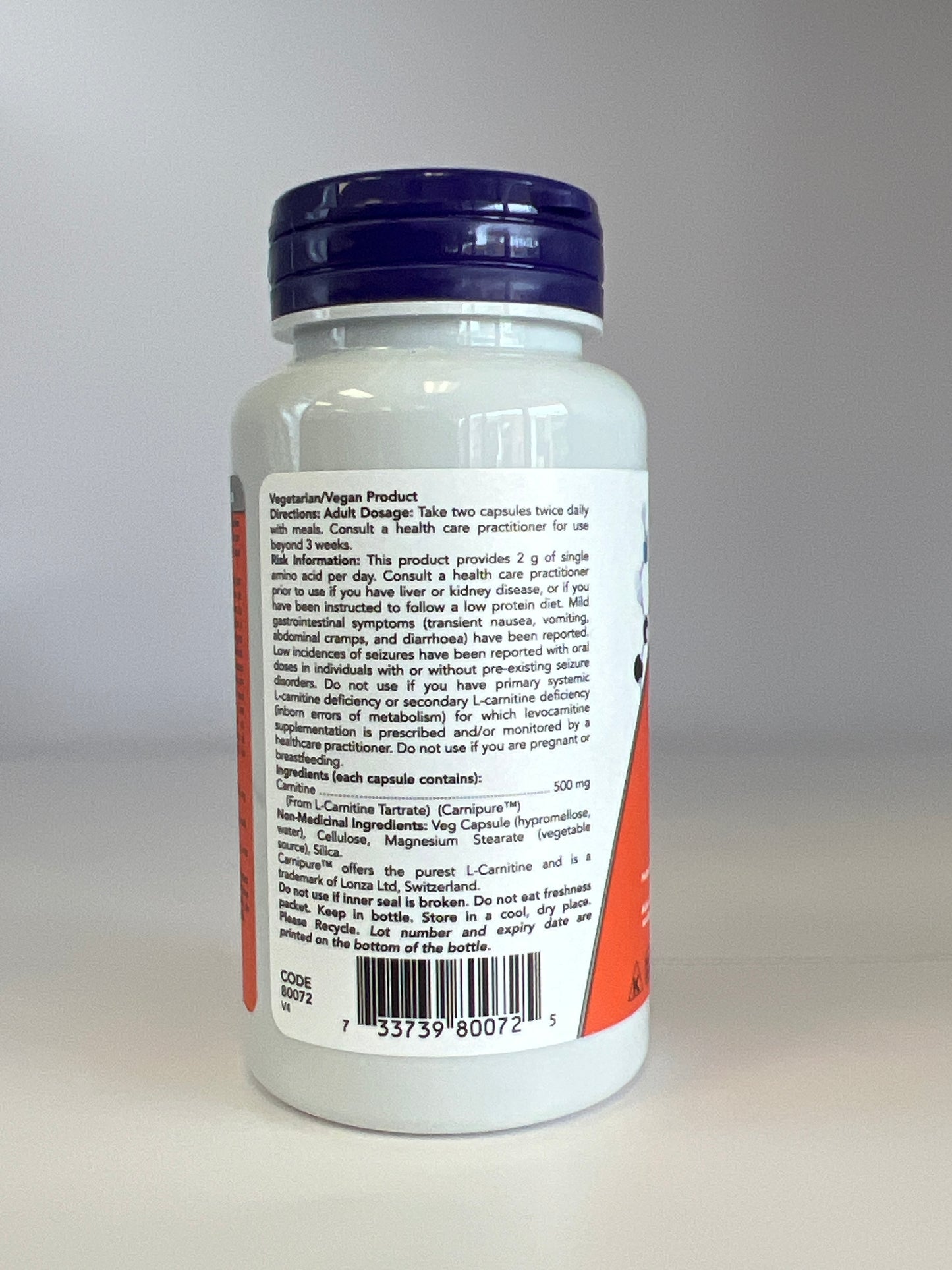 NOW L-Carnitine 500 mg
