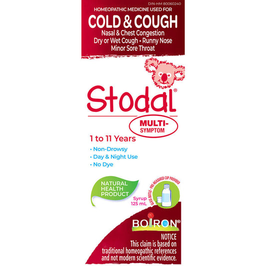 Boiron Stodal Cough & Cold Syrup 125ml