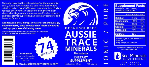 Aussie Trace Minerals Drops