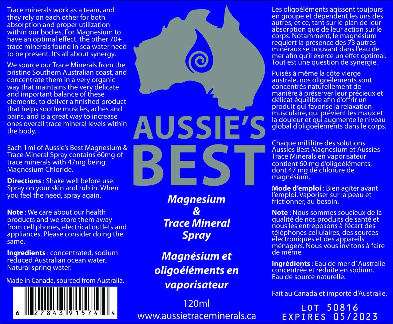 Aussie Mineral Spray RCP Approved