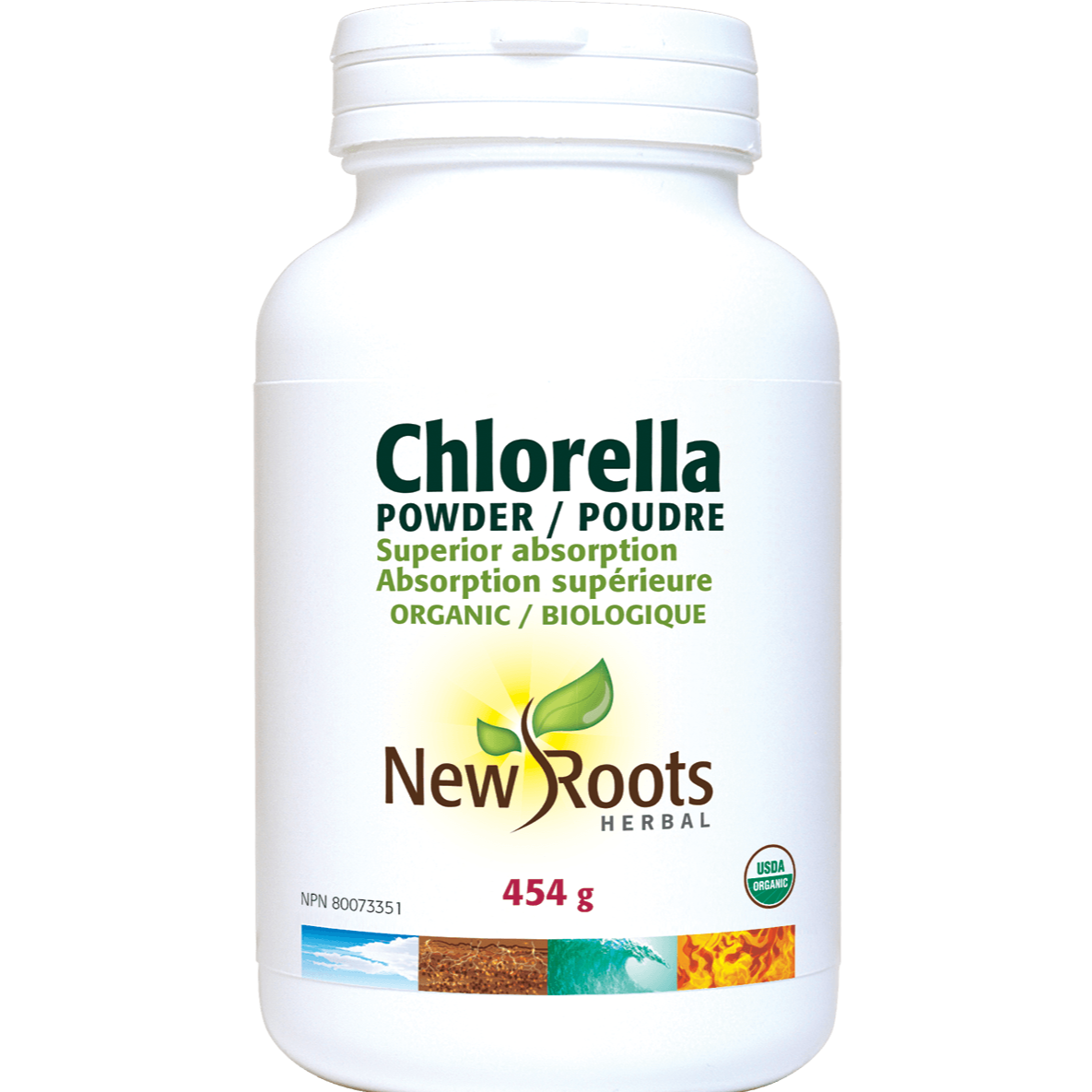 New Roots Chlorella Powder 454g