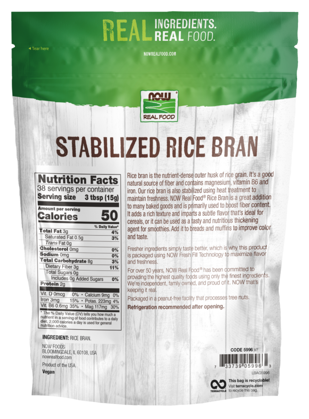 Stabilized Rice Bran 567g RCP Approved