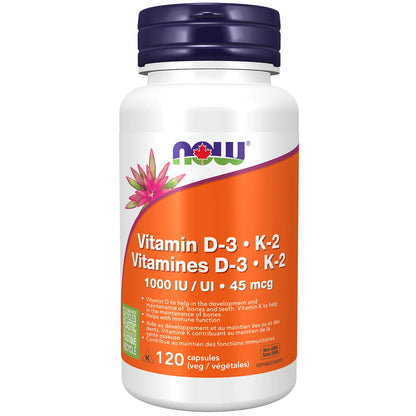 NOW Vitamin D-3 & K2