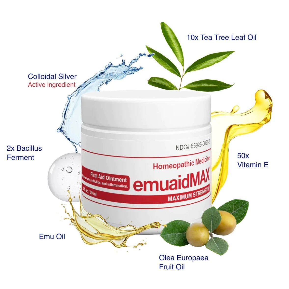 Emuaid & EmuaidMAX First Aid Ointment 2oz