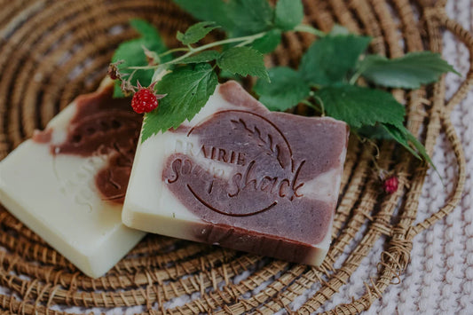 Prairie Soap Shack Raspberry White Chocolate Soap