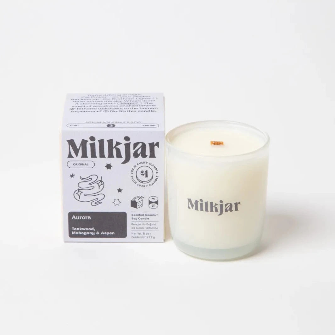 Milk Jar Aurora Candle