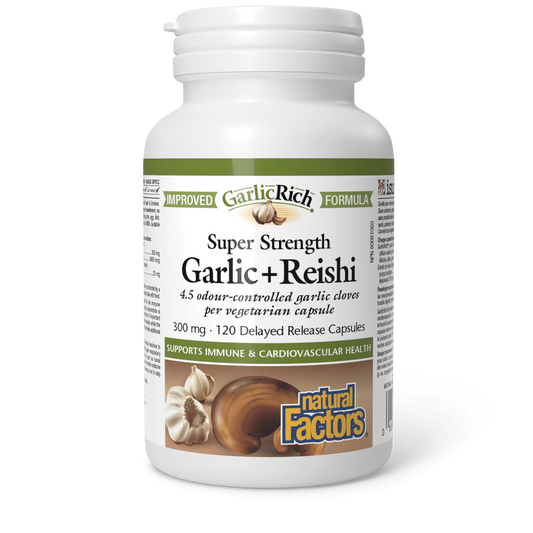 Natural Factors Garlic + Reishi