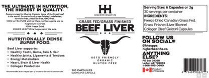Higher Healths Beef Liver RCP Approved